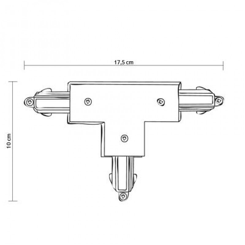 Halo Track T-stykke Hvid