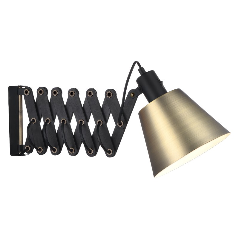 Halo Design Vintage Sakselampe Antik Messing/Sortolieret