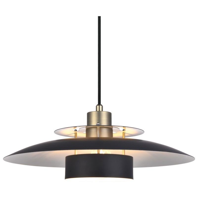 Halo Design Sørup Pendel Sort/Messing Ø40