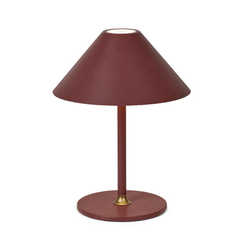 Halo Design Hygge Trådløs bordlampe Ø19 Maroon Rød