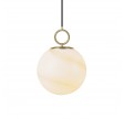 Halo Design Stockholm Pendel Ø25 Marble Brown